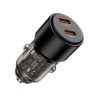 Tech-protect Cc03 2-port Autós Töltő Pd100w Fekete-5906302361687 1 kép