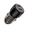 Tech-protect Cc03 2-port Autós Töltő Pd100w Fekete-5906302361687 2 kép