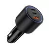 Tech-Protect CC04 3-portos autós töltő PD130W fekete-5906302361694 2 kép