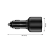 Tech-Protect CC04 3-portos autós töltő PD130W fekete-5906302361694 3 kép