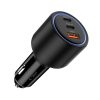 Tech-protect Cc04 3-portos autós töltő Pd175w fekete-5906302361700 1 kép