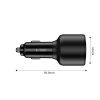 Tech-protect Cc04 3-portos autós töltő Pd175w fekete-5906302361700 2 kép