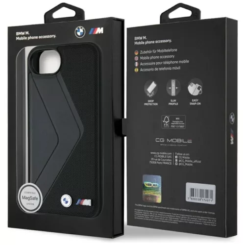  iPhone 16e MagSafe kompatibilis fekete BMW tok BMHMPSE424PUOCSK (PU O-3666339454777 8 kép