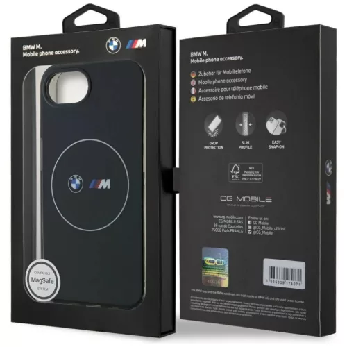  iPhone 16e (SE 4 2025) fekete BMW tok MagSafe kompatibilis BMHMPSE424-3666339453855 8 kép