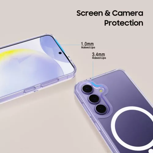 Tech-protect Flexair Hybrid Magsafe Galaxy S25 Edge átlátszó tok-5906302363643 4 kép