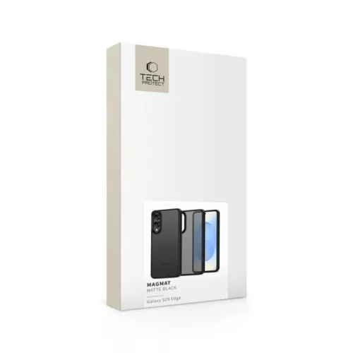 Tech-protect Magmat Galaxy S25 Edge Matt Fekete tok-5906302363667 5 kép