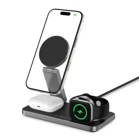 Tech-protect Qi15w-a47 3in1 Mágneses Magsafe Vezeték Nélküli Tölt-5906302362523 2 kép