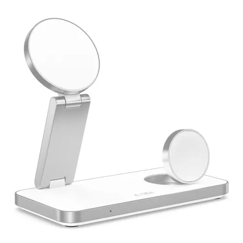 Tech-protect Qi15w-a47 3in1 Mágneses Magsafe Vezeték Nélküli Tölt-5906302362530 3 kép