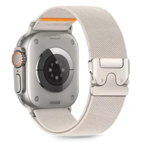   Tech-protect Nylon Clasp Apple Watch 6 / 7 / 8 / 9 / 10 / 11 / Se / Ultra 1 / 2 (44 / 45 / 46 / 49 Mm) Titán, Termék kategóriája: Apple Watch 42/44/45/46/49mm szíjak