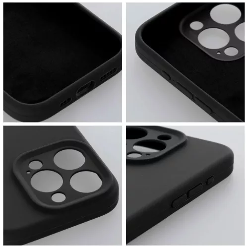 SILICONE 2mm tok iPhone 16e (SE 4 2025) fekete-5903396380464 3 kép