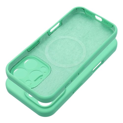 SILICONE 2mm tok iPhone 15 kompatibilis MagSafe mentával