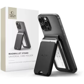   Tech-protect Magwallet Stand Magsafe Univerzális Mágneses Kártyatartó Fekete