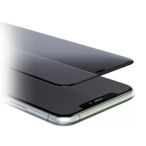 3MK Neoglass kijelzővédő üvegfólia iPhone 12 Pro MAX fekete-5903108292290 7 kép