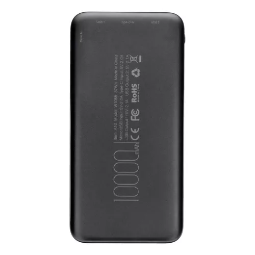 VEGER powerbank 10000 mAh 2A A10 (W1065) fekete-6970453554129 10 kép