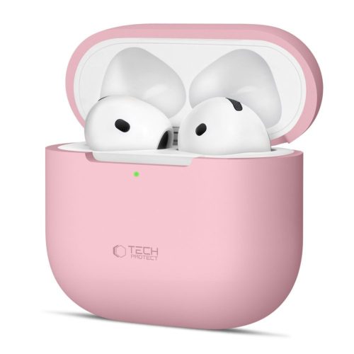 Tech-protect Szilikon Apple AirPods 4 Fliptok Poros Rózsaszín-5906302370122 3 kép
