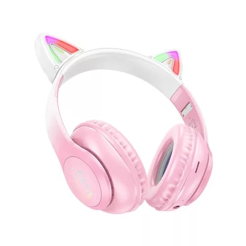 HOCO vezeték nélküli Bluetooth fejhallgató W42 Macskafül csereszn-6931474795847 2 kép