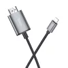 HOCO kábel Lightning - HDMI 1080p UA27 2 m fém szürke-6942007619011 2 kép
