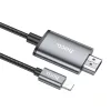 HOCO kábel Lightning - HDMI 1080p UA27 2 m fém szürke-6942007619011 4 kép