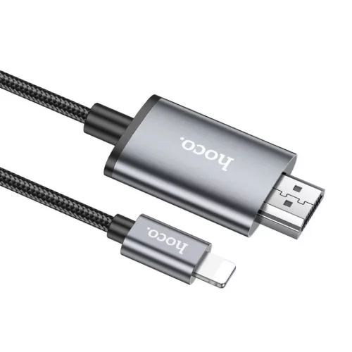 HOCO kábel Lightning - HDMI 1080p UA27 2 m fém szürke-6942007619011 4 kép
