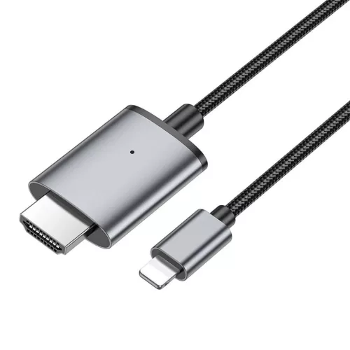 HOCO kábel Lightning - HDMI 1080p UA27 2 m fém szürke-6942007619011 5 kép