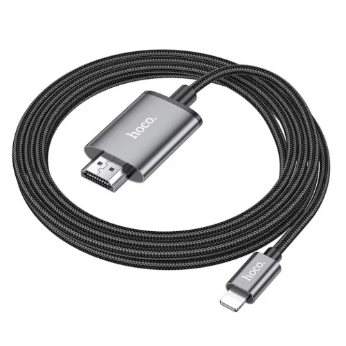 HOCO kábel Lightning - HDMI 1080p UA27 2 m fém szürke-6942007619011 7 kép