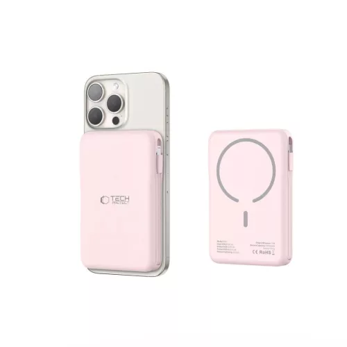 Tech-protect Pb31 Lifemag Magsafe Power Bank 10000mAh Rózsaszín-5906302362790 8 kép