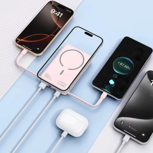 Tech-protect Pb31 Lifemag Magsafe Power Bank 10000mAh Rózsaszín-5906302362790 10 kép