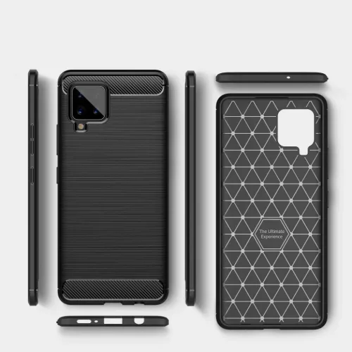 Tech-Protect carbon mintájú TPU tok Samsung A42 5G fekete-6216990208430 5 kép