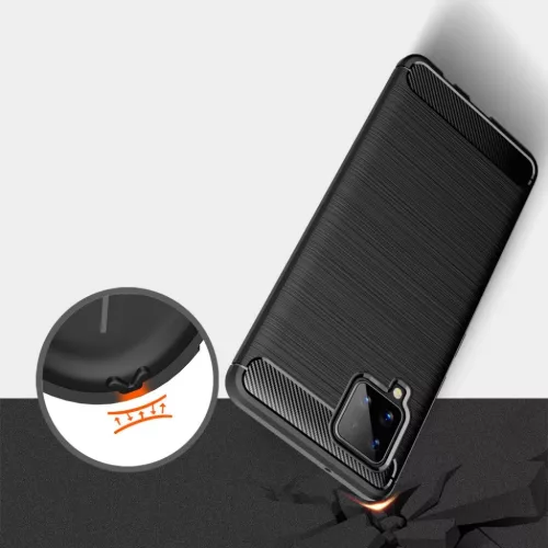 Tech-Protect carbon mintájú TPU tok Samsung A42 5G fekete-6216990208430 7 kép
