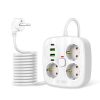 Tech-protect Pcs3x4 Hálózati elosztó 2 USB & 2 Type-C & 3 Konnektor-5906302363421 2 kép