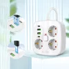 Tech-protect Pcs3x4 Hálózati elosztó 2 USB & 2 Type-C & 3 Konnektor-5906302363421 3 kép