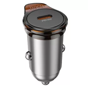 HOCO autós töltő Type C PD QC 30W NZ16 fémszürke-6942007644716 2 kép