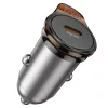 HOCO autós töltő Type C PD QC 30W NZ16 fémszürke-6942007644716 3 kép