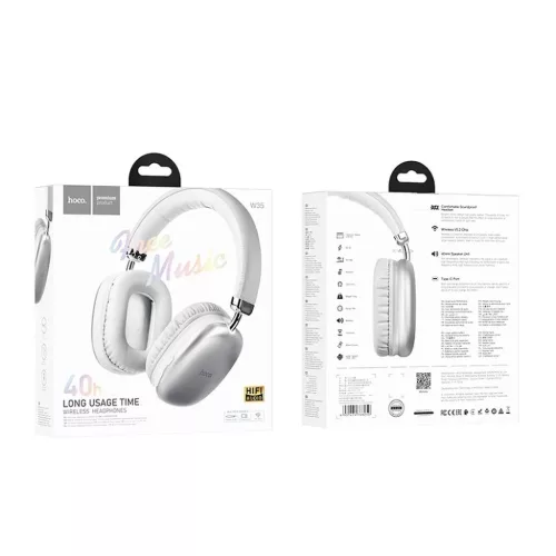HOCO vezeték nélküli Bluetooth fejhallgató W35 ezüst-6931474766250 4 kép