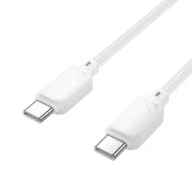 HOCO kábel Type C to Type C 3A 60W X113 1 m fehér-6942007646215 2 kép