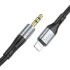 HOCO kábel AUX Jack 3,5 mm to Lightning UPA22 1 m fekete