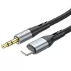 HOCO kábel AUX Jack 3,5 mm to Lightning UPA22 1 m fekete-6931474769473 2 kép
