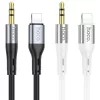 HOCO kábel AUX Jack 3,5 mm to Lightning UPA22 1 m fekete-6931474769473 4 kép