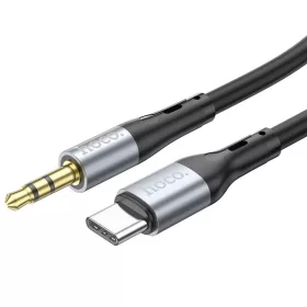 HOCO kábel AUX Jack 3,5 mm to Type C UPA22 1 m fekete-6931474769497 2 kép