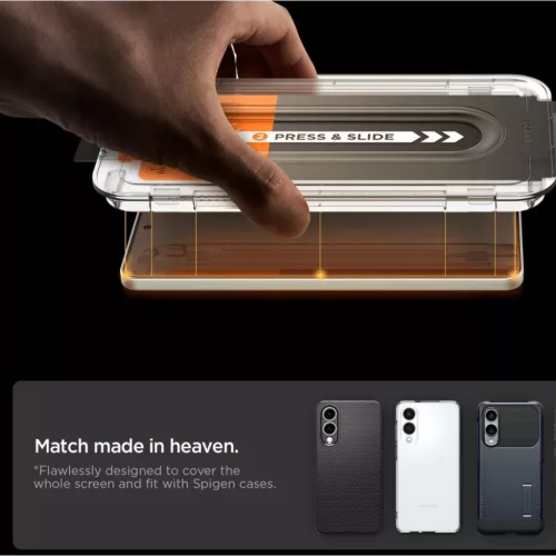 Edzett üveg Spigen Glas.tR "EZ Fit Pro" Galaxy S25 Edge átlátszó �-8800283302431 7 kép