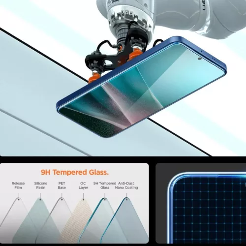 Edzett üveg Spigen Glas.tR "EZ Fit Pro" Galaxy S25 Edge átlátszó �-8800283302431 8 kép