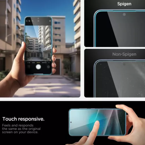 Edzett üveg Spigen Glas.tR "EZ Fit Pro" Galaxy S25 Edge átlátszó �-8800283302431 9 kép