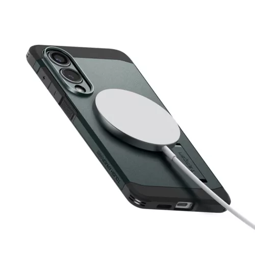  Galaxy S25 Edge Szakadék Zöld Spigen Tough Armor Magsafe tok-8800283302561 6 kép
