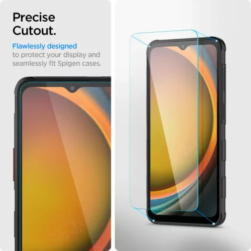Edzett Üveg Spigen Glas.tr Slim 2-pack Galaxy XCover 7 / 7 Pro Átlá-8800283302394 5 kép
