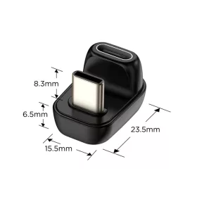 Tech-Protect Ultraboost Aa04 Szögletes Adapter Type-C Fekete-5906302367993 2 kép