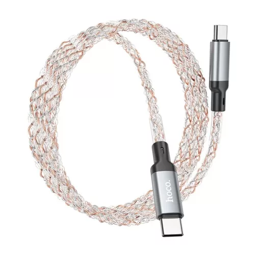 HOCO kábel Type C - Type C 3A 60W U112 1 m szürke-6931474788825 2 kép