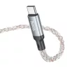 HOCO kábel Type C - Type C 3A 60W U112 1 m szürke-6931474788825 3 kép