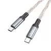 HOCO kábel Type C - Type C 3A 60W U112 1 m szürke-6931474788825 4 kép