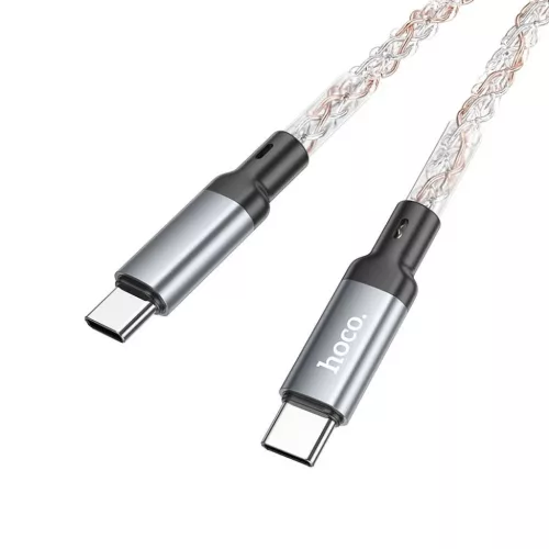 HOCO kábel Type C - Type C 3A 60W U112 1 m szürke-6931474788825 4 kép