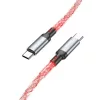 HOCO kábel Type C - Type C 3A 60W U112 1 m szürke-6931474788825 5 kép